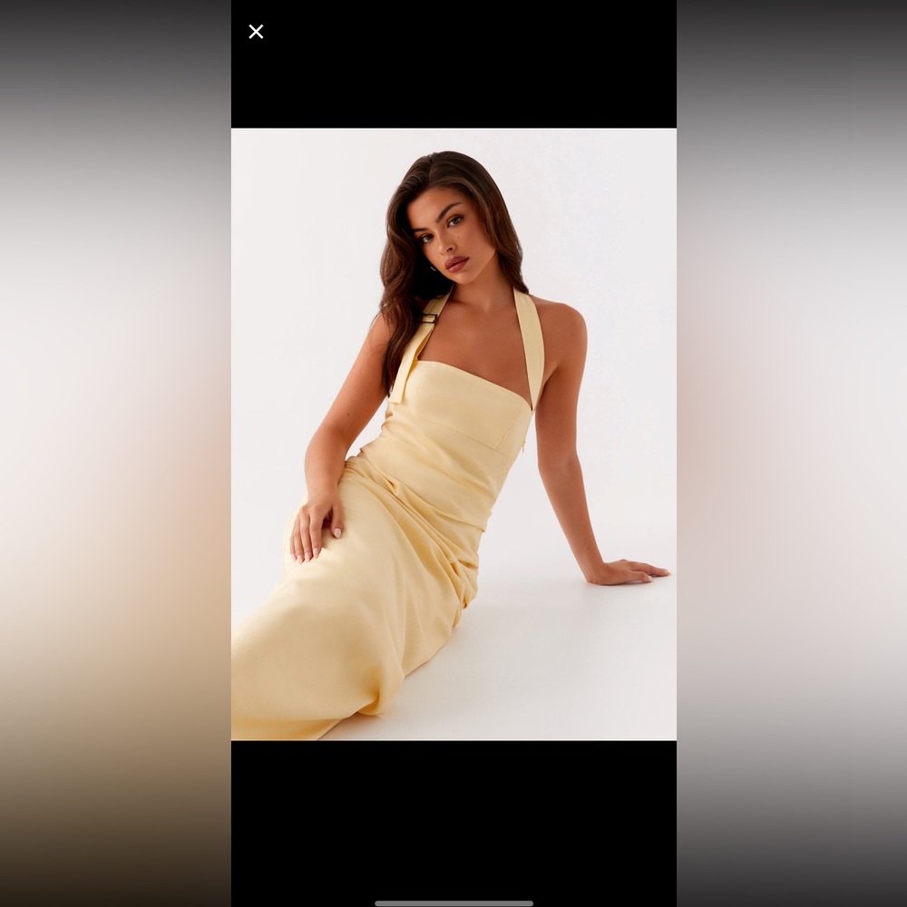 Peppermayo Rumour Has It Maxi Dress - Yellow